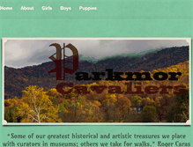 Tablet Screenshot of parkmorcavaliers.com